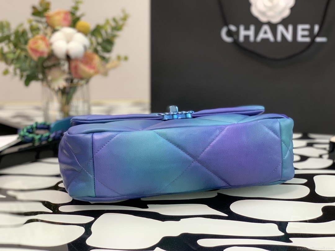 Chanel AS1160 Chanel 19 Flap B02511 N6512 Lambskin Bag Blue