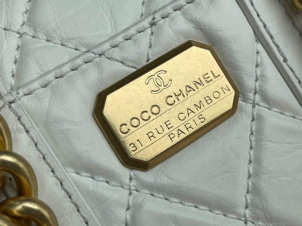 Chanel AS2695 Mini Flap Bag Calfskin White