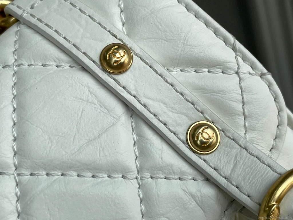 Chanel AS2695 Mini Flap Bag Calfskin White
