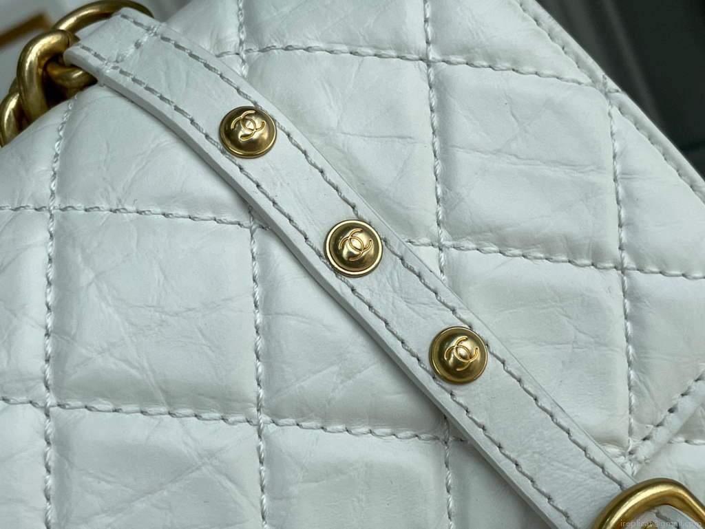 Chanel AS2696 Flap Bag Calfskin White