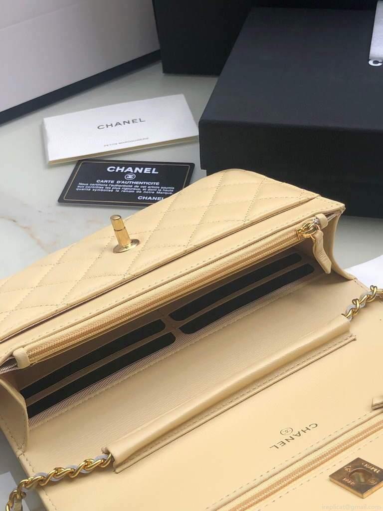 Chanel Wallet on Chain Lambskin AP1450 Apricot