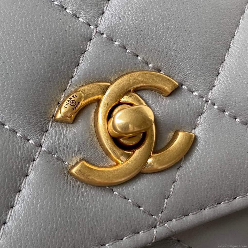 Chanel Wallet on Chain Lambskin AP1450 Grey