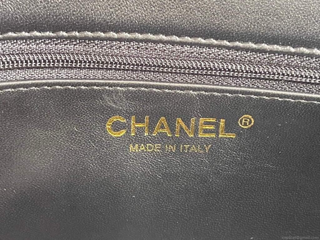 Chanel AS2979 Small Flap Bag Lambskin Glass Pearls Black