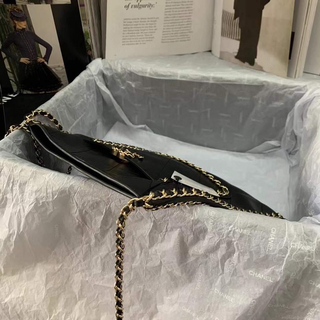 Chanel AS2973 Shopping Bag Calfskin Black