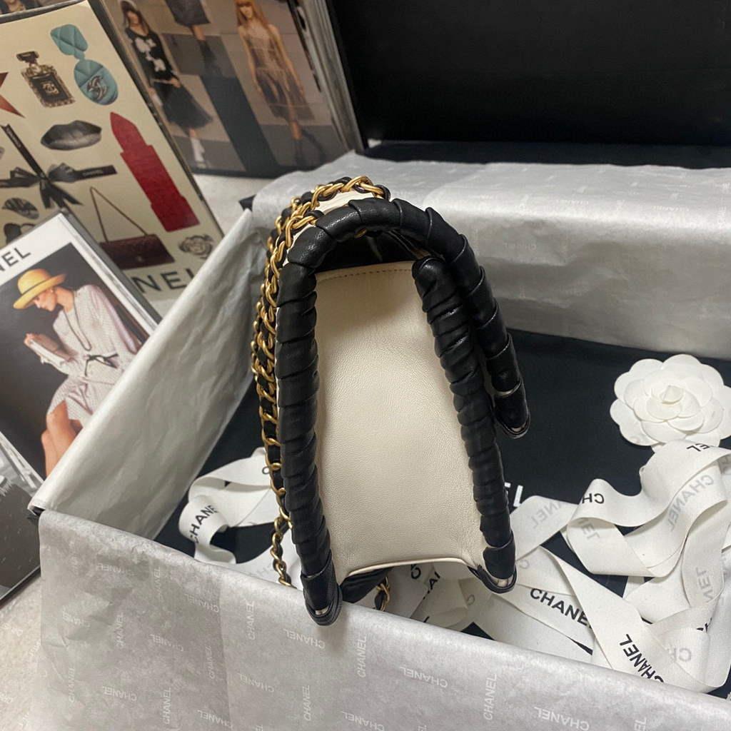 Chanel AS2496 Flap Bag Shoulder Bag Beige