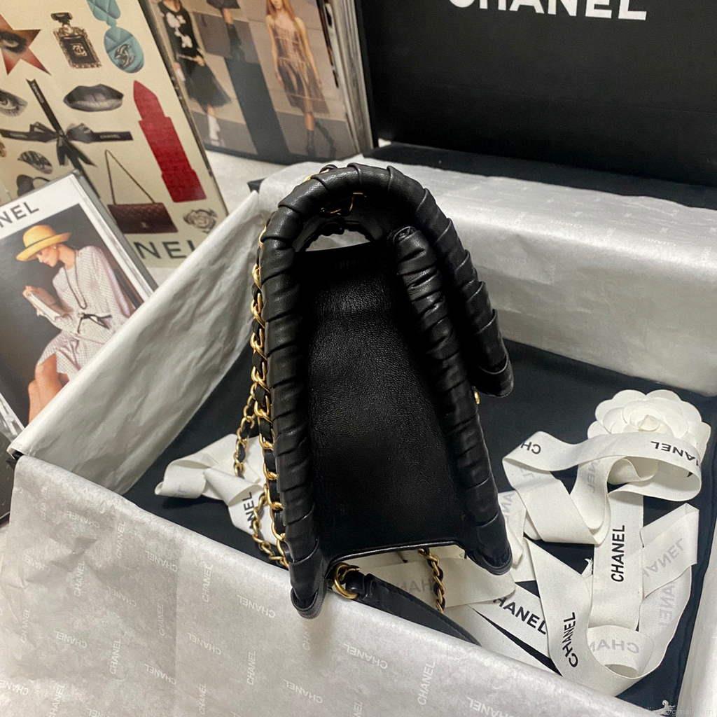 Chanel AS2496 Flap Bag Shoulder Bag Black