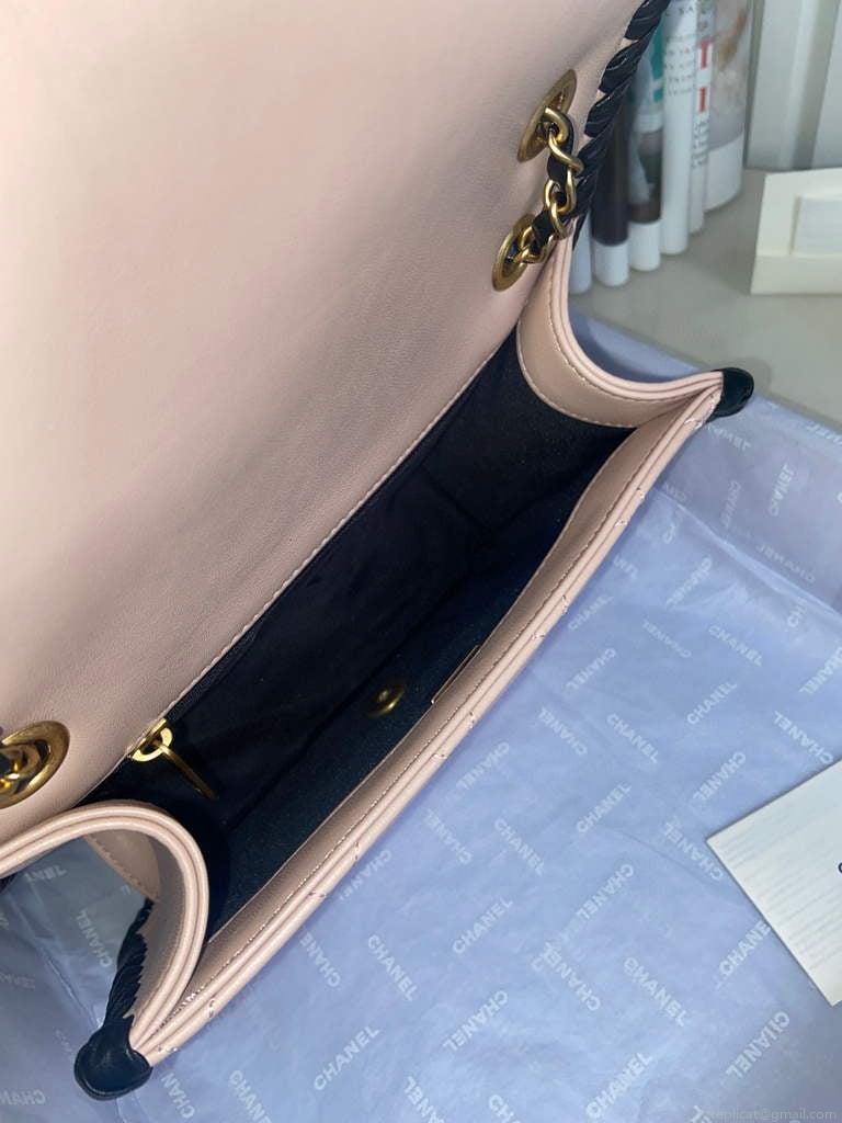 Chanel AS2496 Flap Bag Shoulder Bag Pink