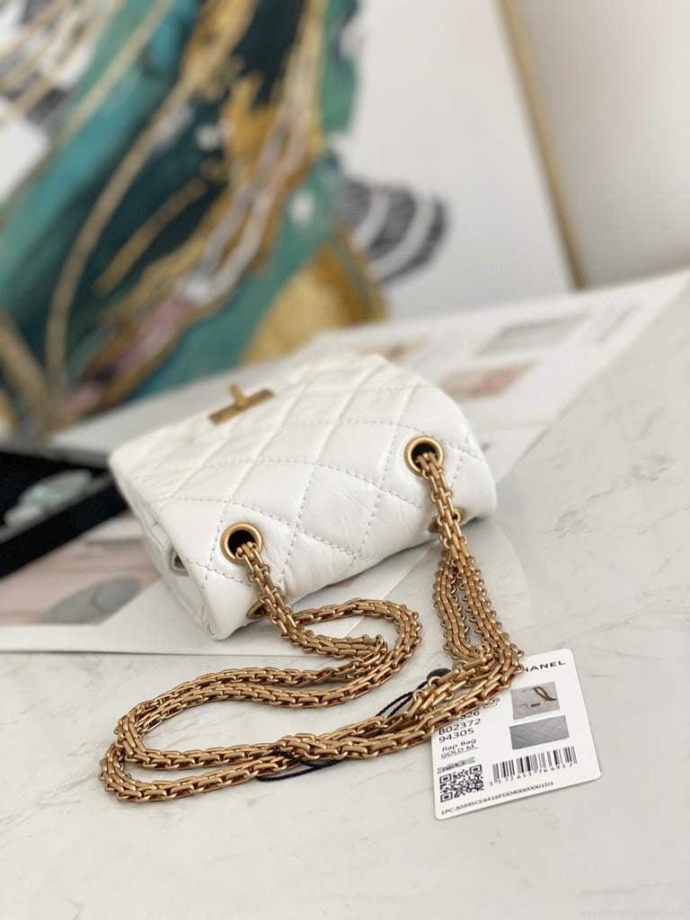 Chanel Flap Phone Shoulder bag Lampskin Red AS1326 White