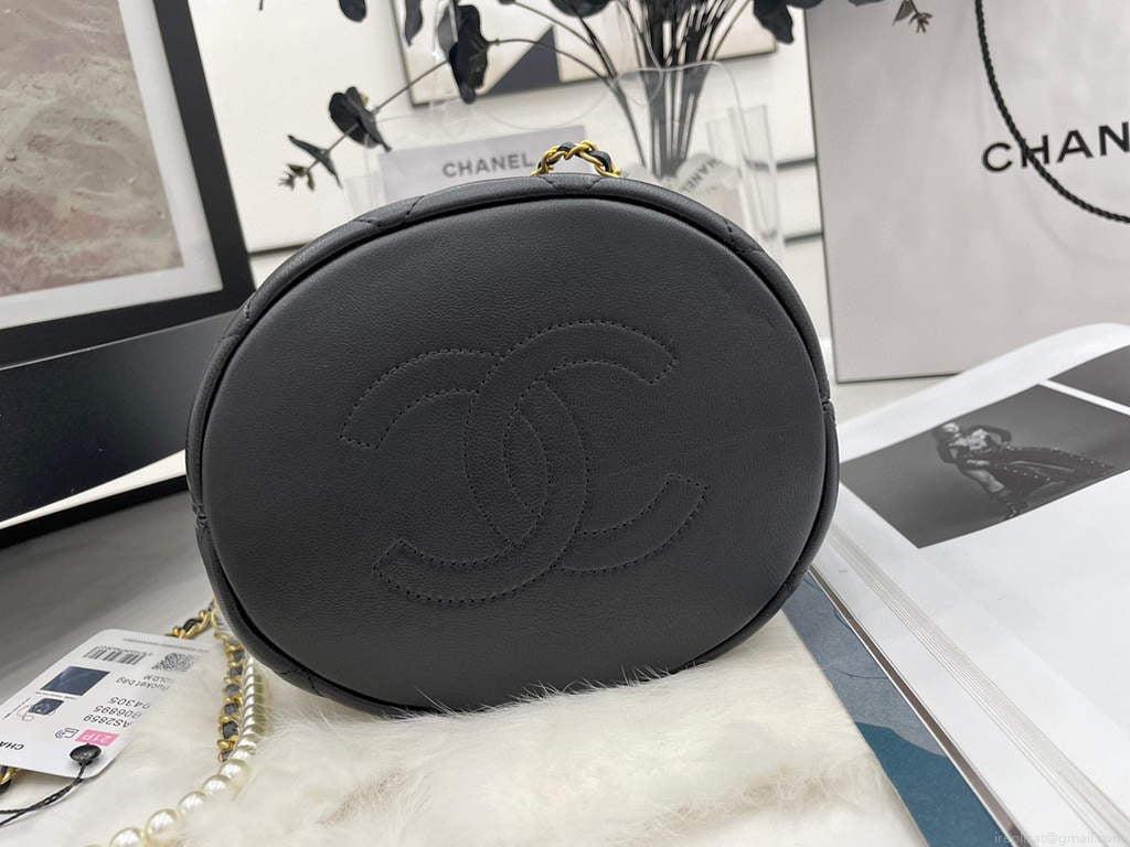 Chanel AS2859 Bucket Bag Lambskin Black
