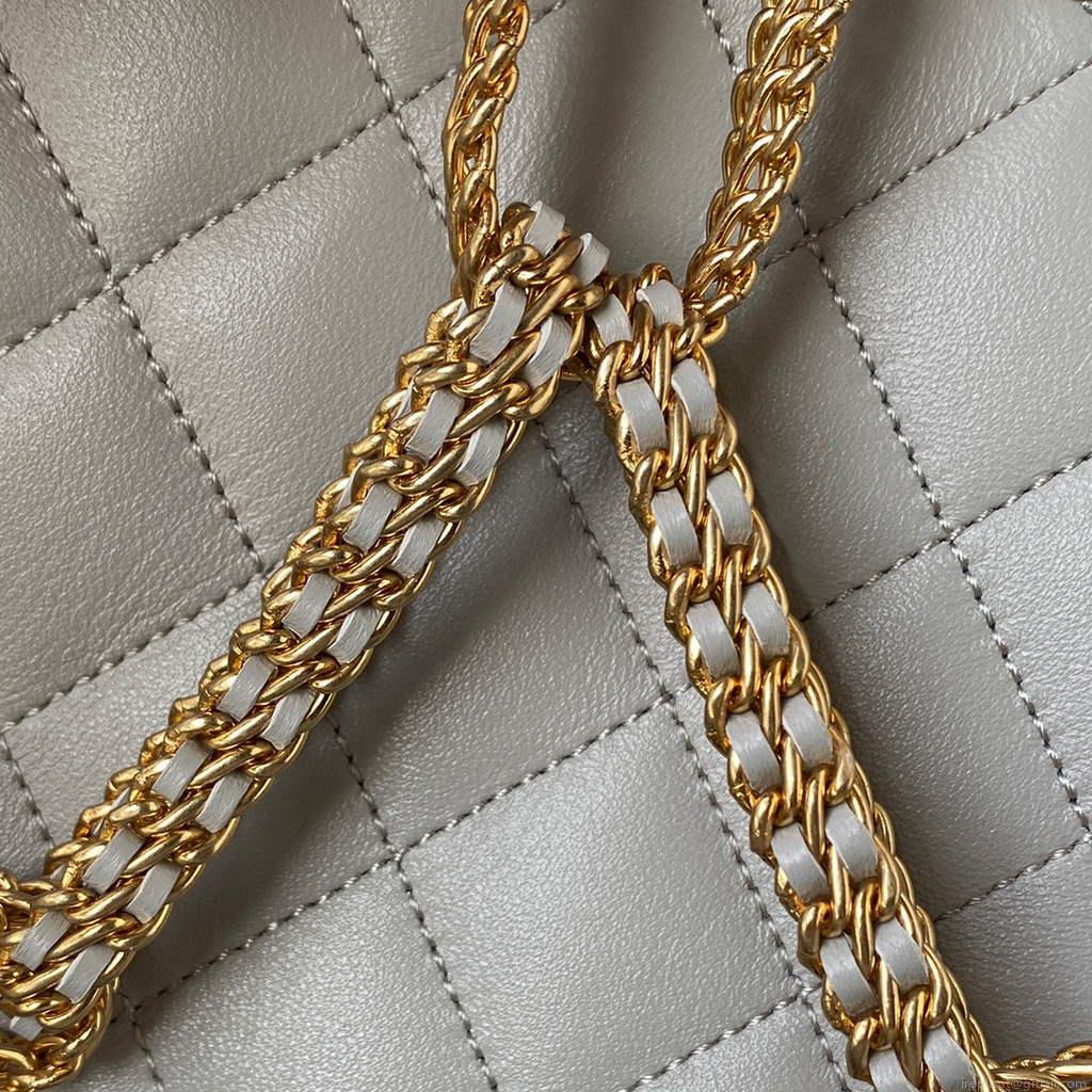 Chanel AS2977 Small Box Bag Shoulder bag Gray