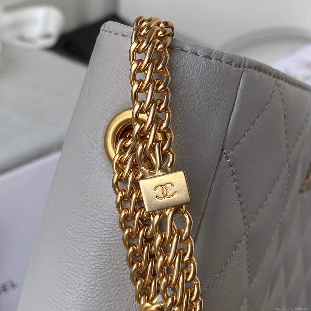 Chanel AS2977 Small Box Bag Shoulder bag Gray