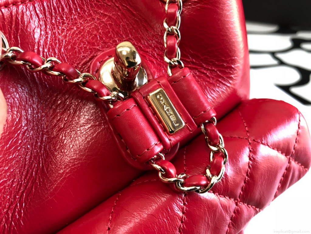 Chanel A99121 Backpack A3002 Calfskin Red