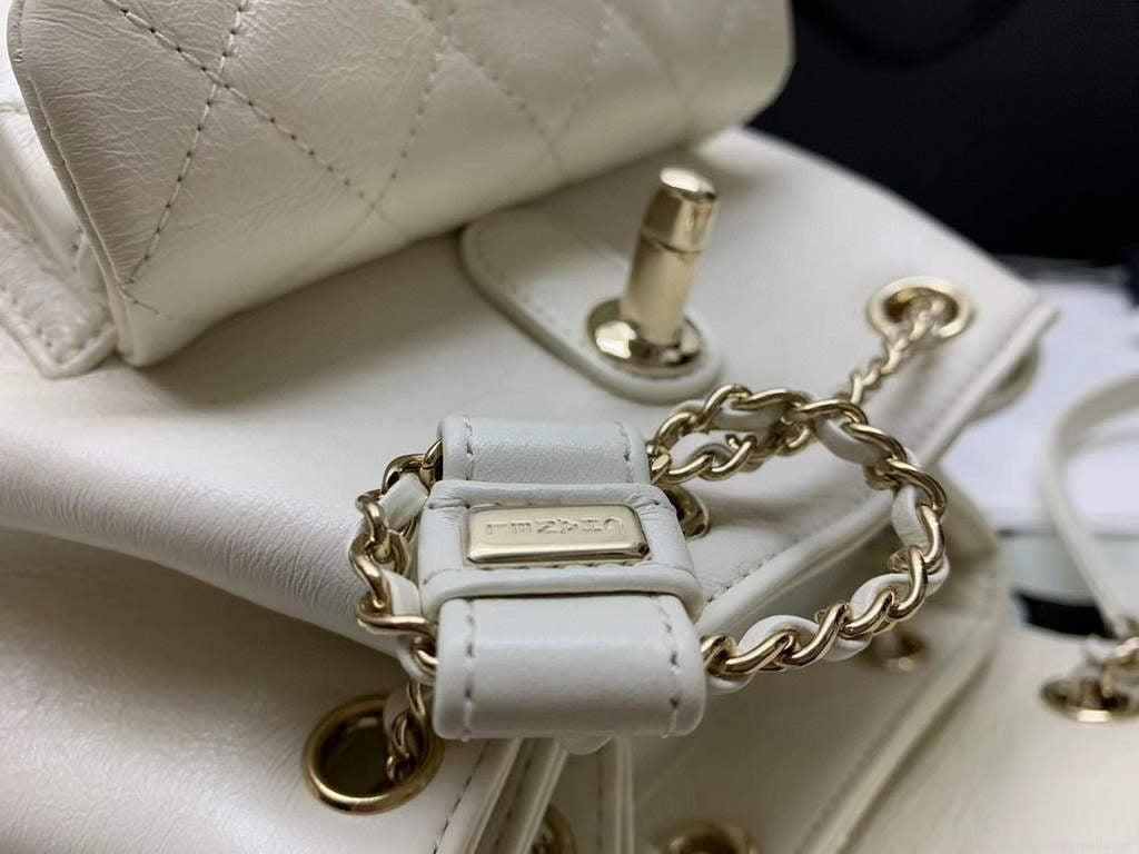 Chanel A99121 Backpack A3002 Calfskin White