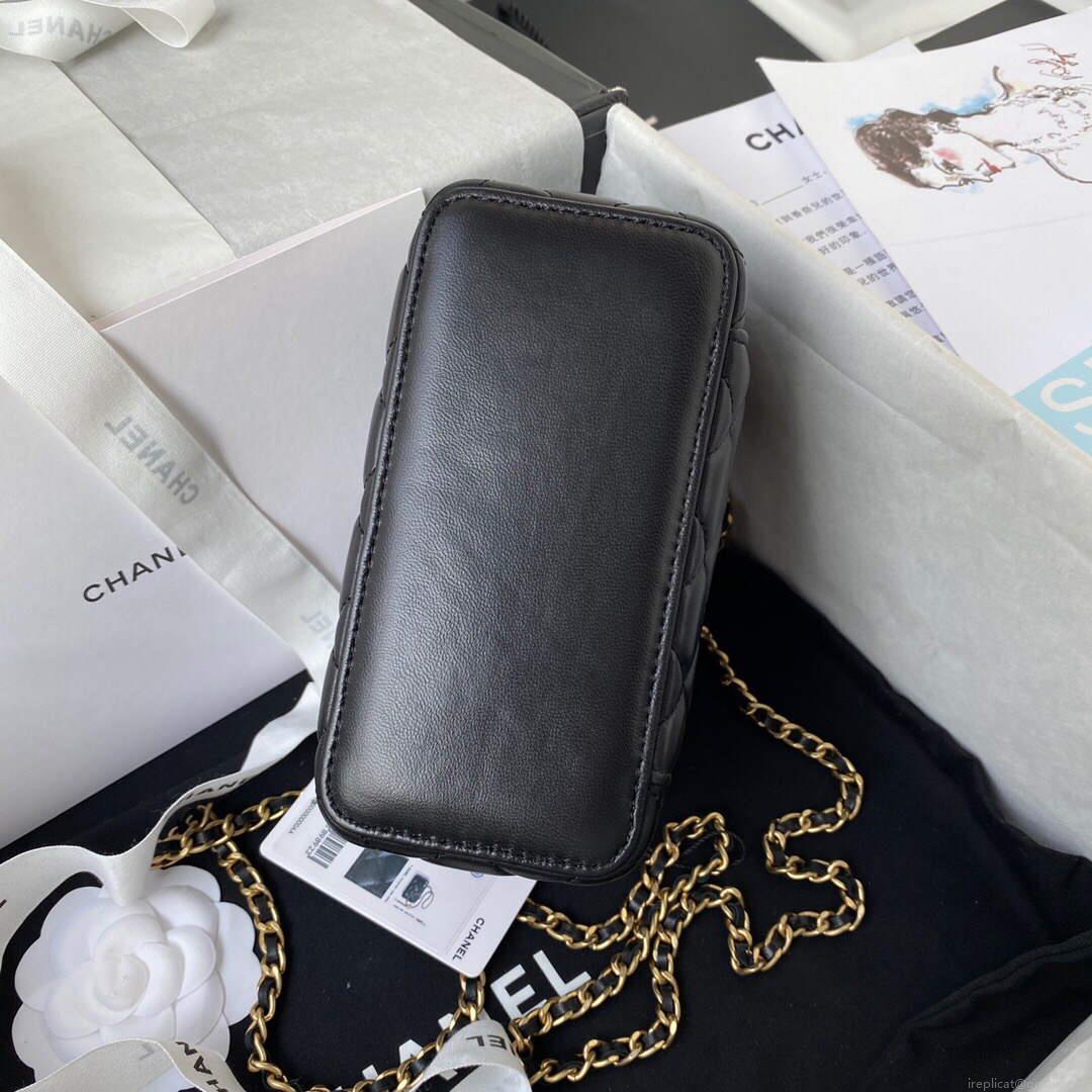 Chanel AP2303 Clutch With Chain in Lambskin Black