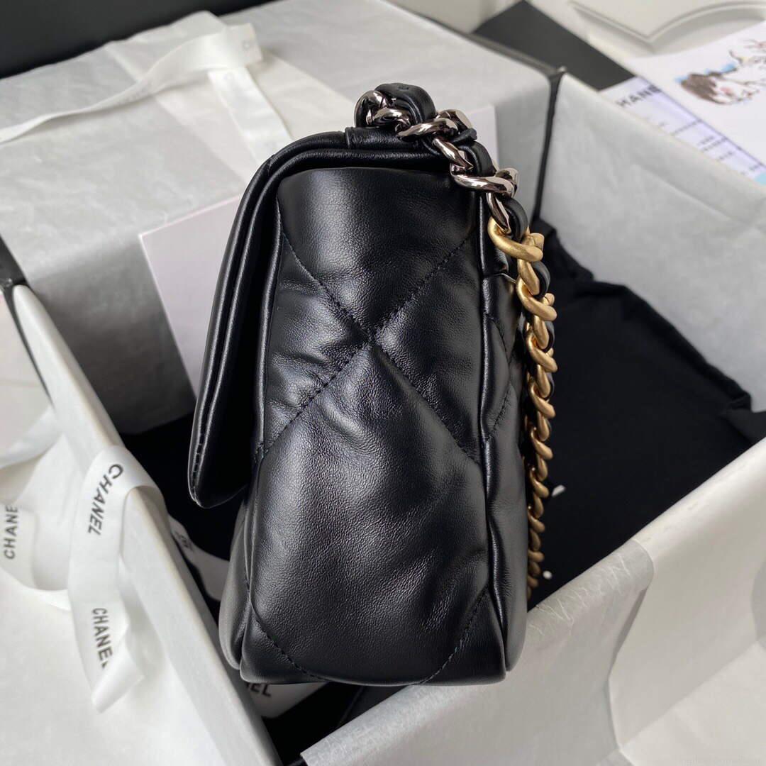 Chanel As1160 Chanel 19 Handbag Flap Lambskin B04852 94305 Black