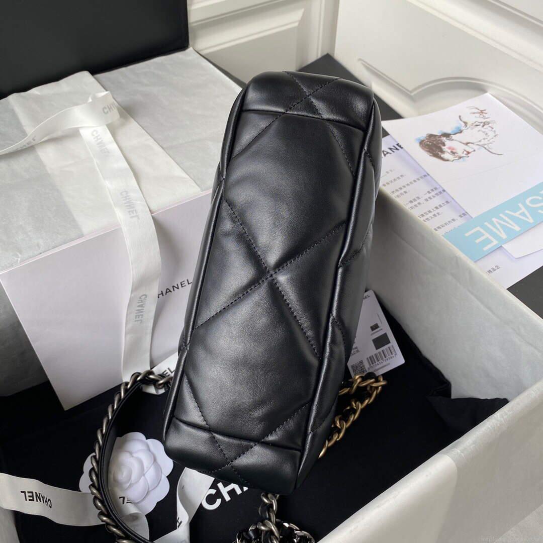 Chanel As1160 Chanel 19 Handbag Flap Lambskin B04852 94305 Black