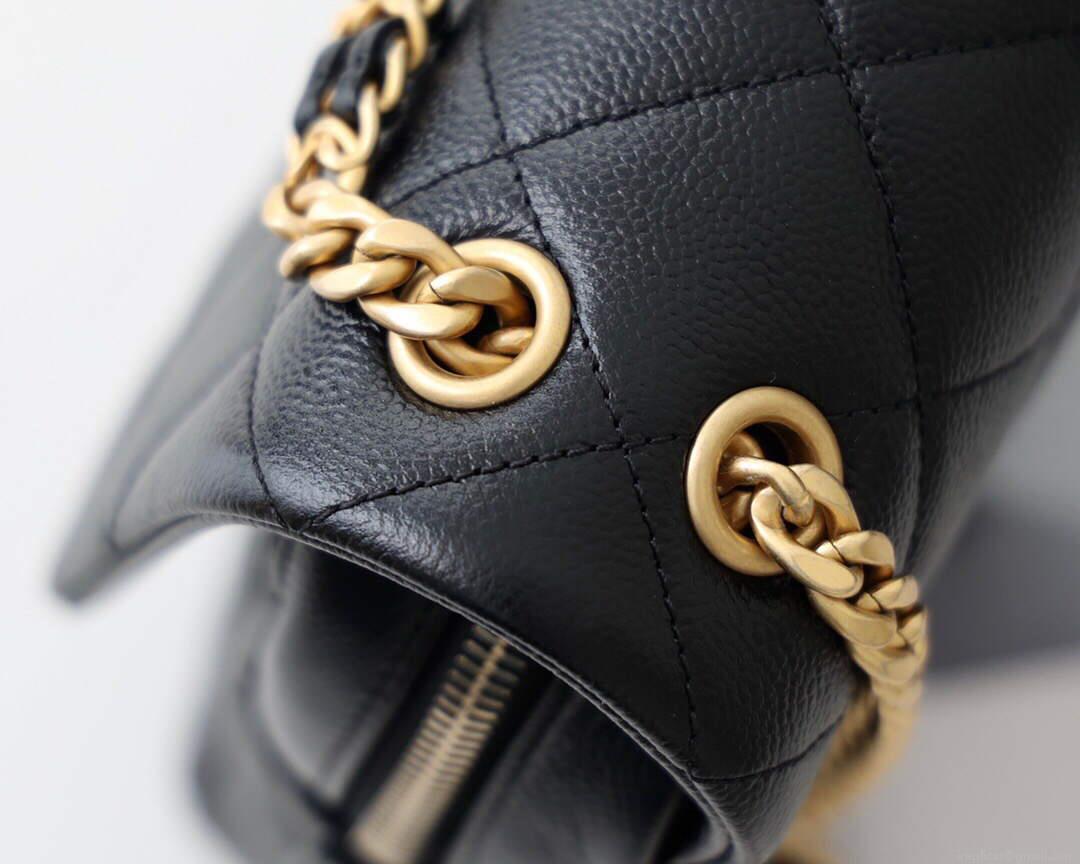 Chanel AS3108 Chanel flap bag Calfskin Black