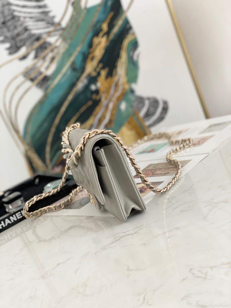 Chanel A81171 Chanel Flap bag Lambskin Grey