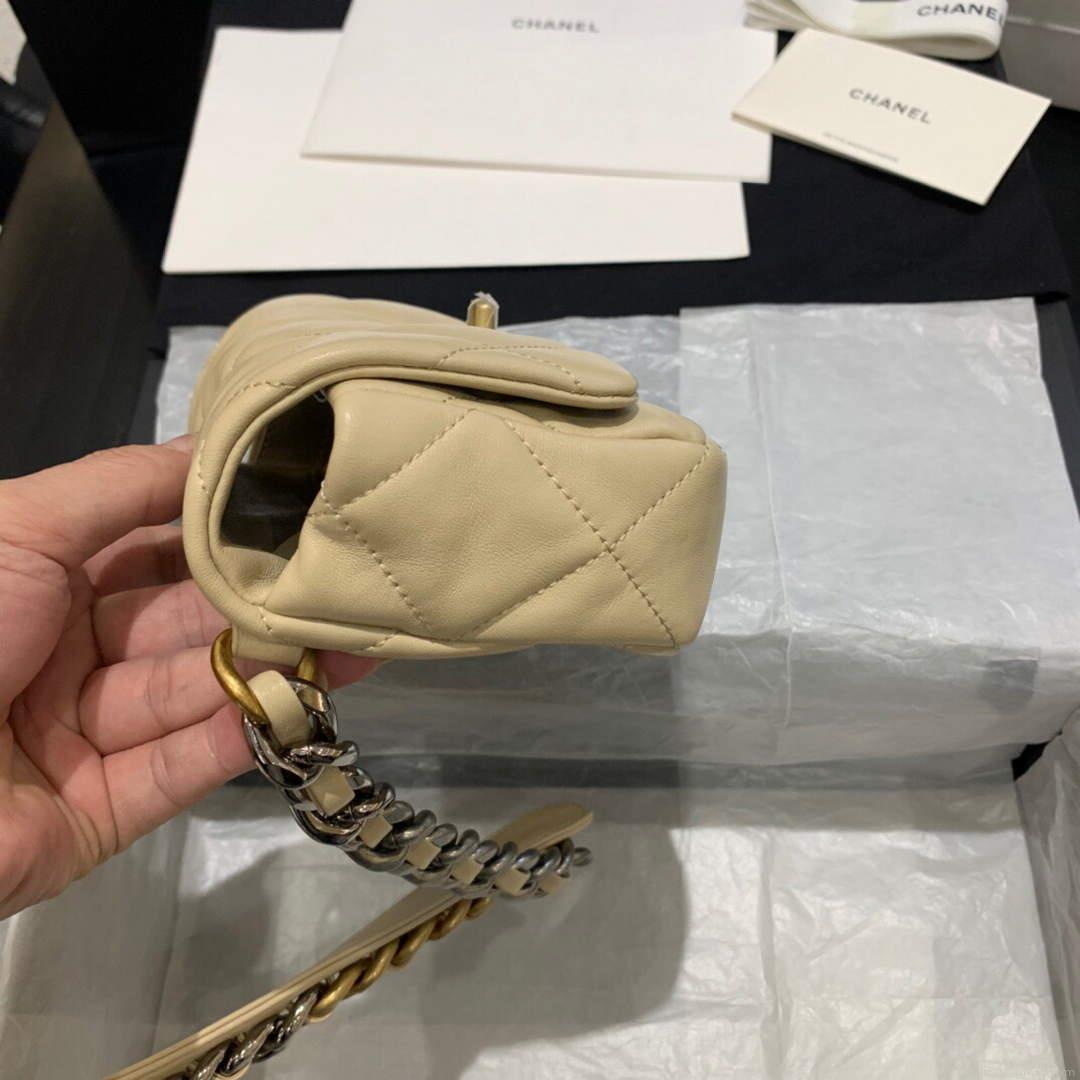 Chanel AS1163 Chanel Flap bag Lambskin Yellow