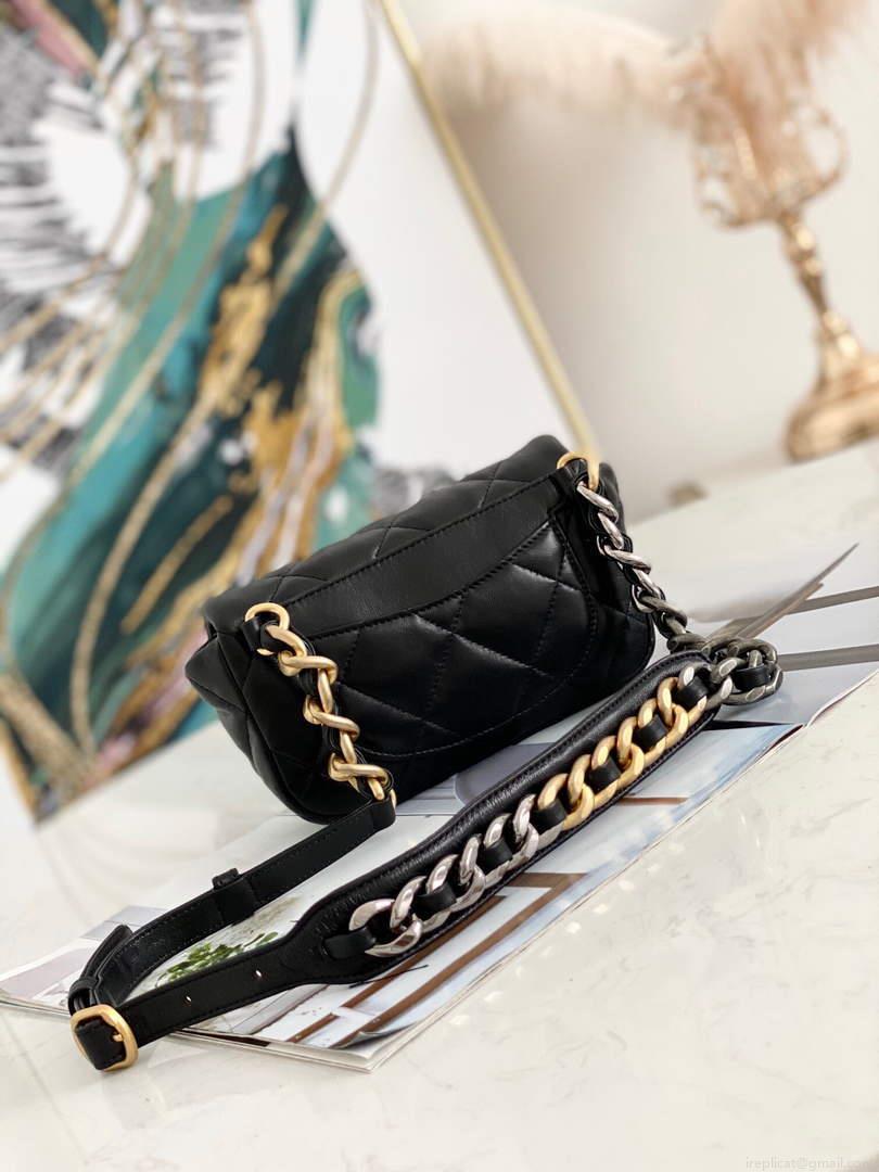 Chanel AS1163 Chanel Flap bag Lambskin Black