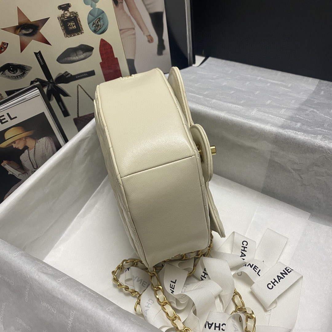 Chanel AS2928 Flap Large Heart Bag Lambskin AS3191 Beige