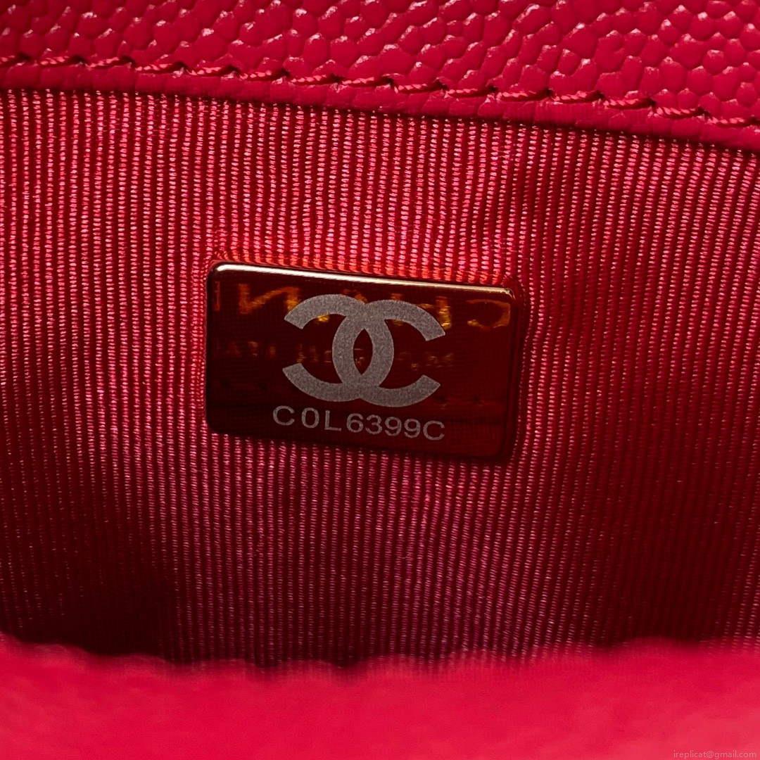 Chanel AS3108 Chanel Flap bag Grained Calfskin Red