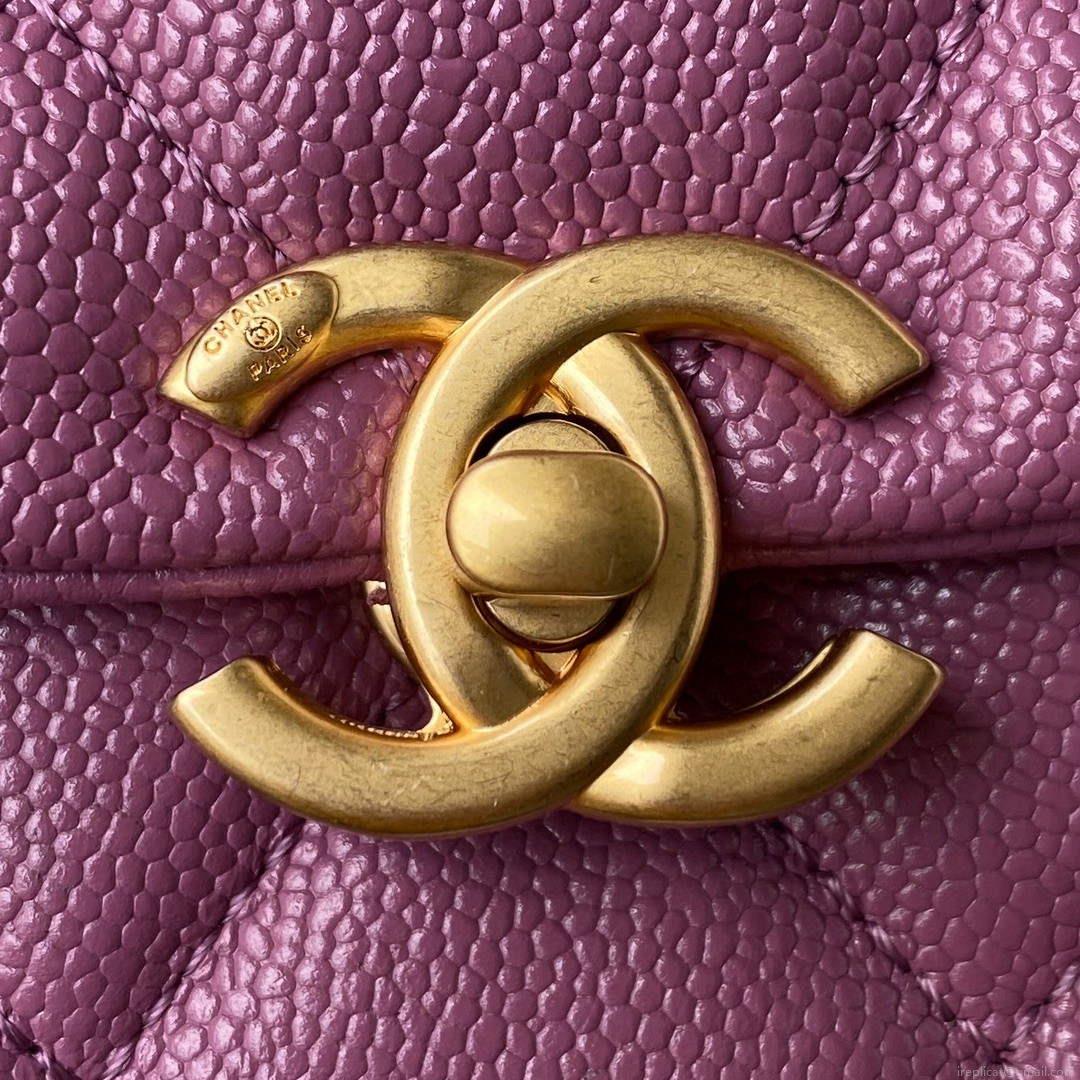 Chanel AS3108 Chanel Flap bag Grained Calfskin Purple