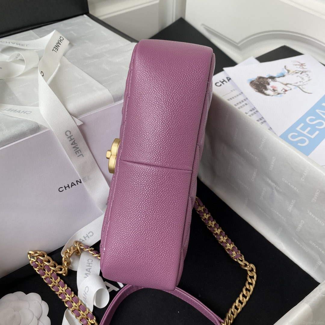 Chanel AS3108 Chanel Flap bag Grained Calfskin Purple