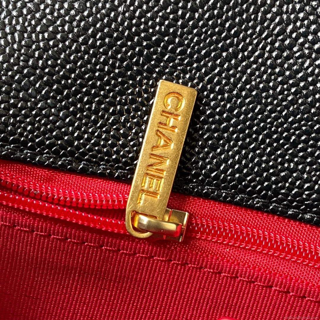Chanel AS3108 Chanel Flap bag Grained Calfskin Black