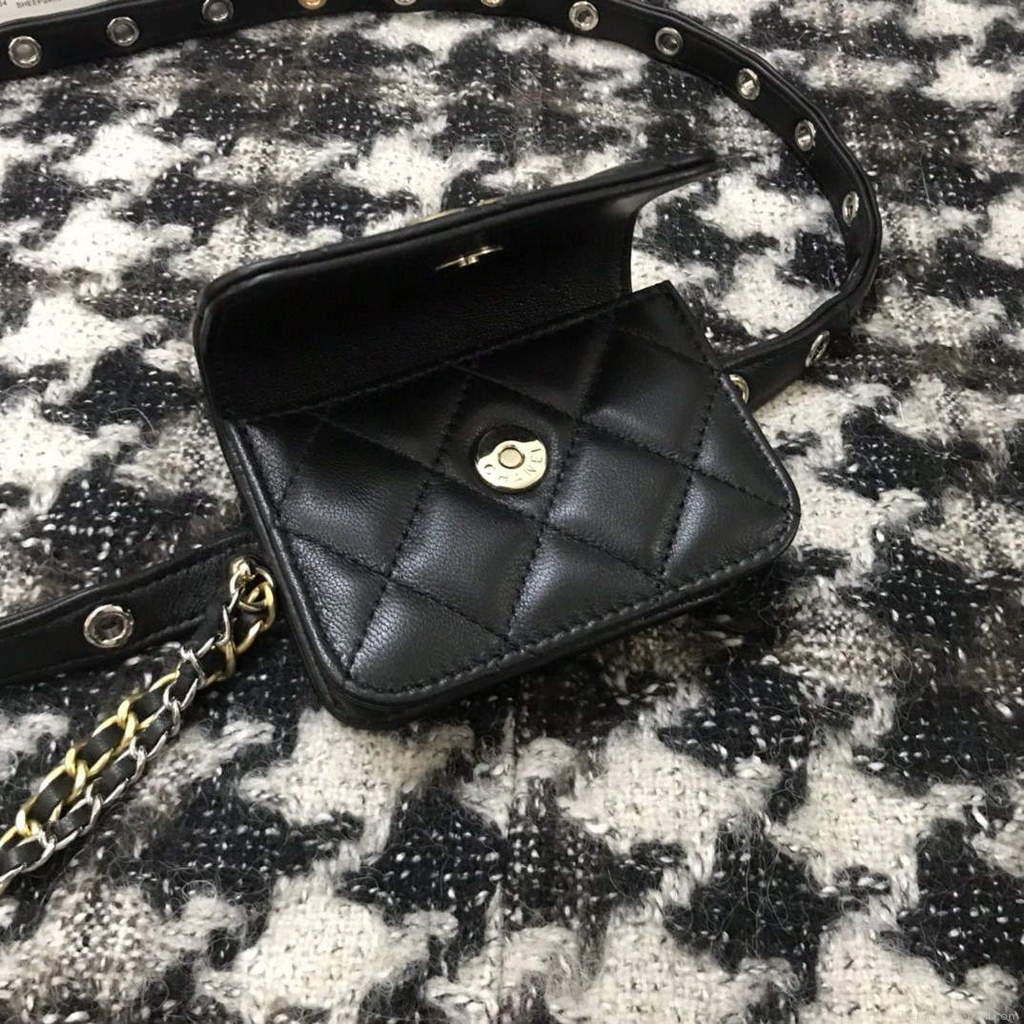 Chanel A68046 Chanel Mini Flap bag Lambskin Black