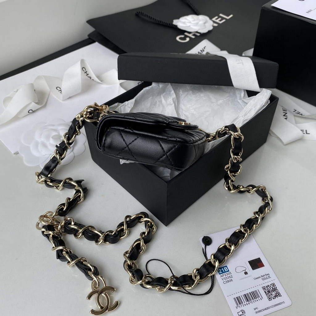 Chanel AP2305 Chanel Mini Flap bag Lambskin Black