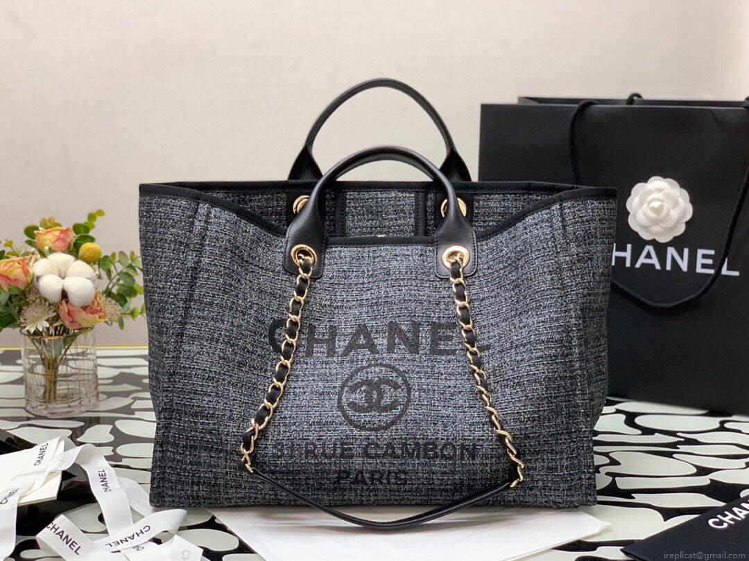 Chanel A66941 Chanel Large Shopping Bag Tote Shoulder Black