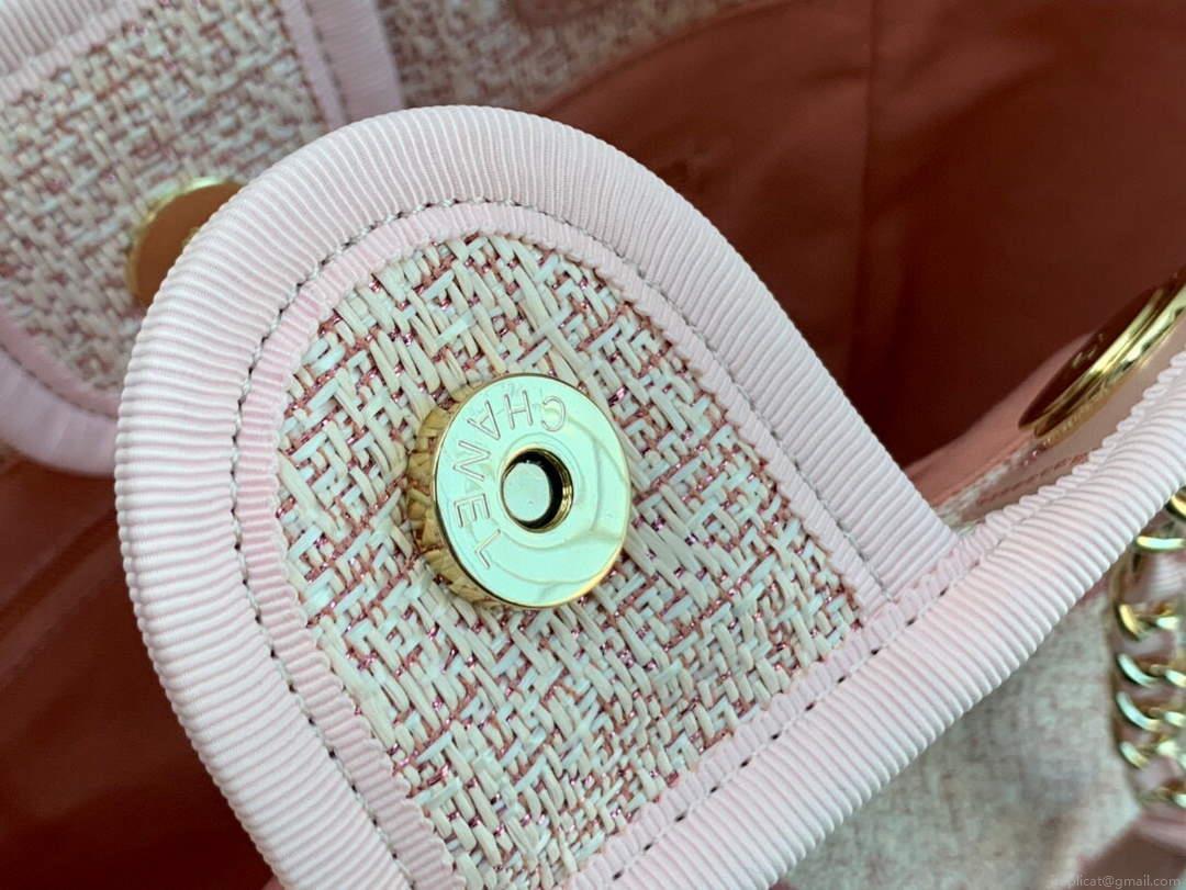 Chanel A66941 Chanel Medium Shopping Bag Tote Shoulder Pink