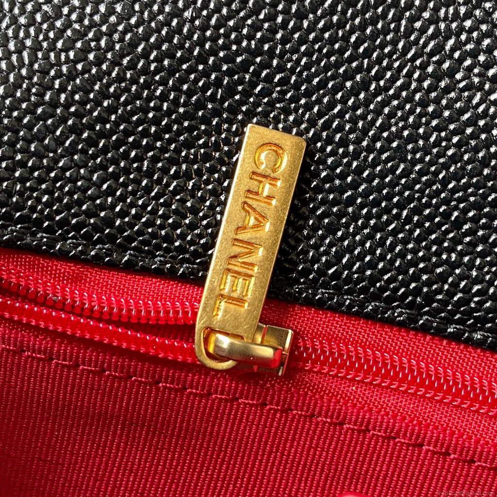 Chanel AS3103 Chanel 19 Handbag Calfskin Black