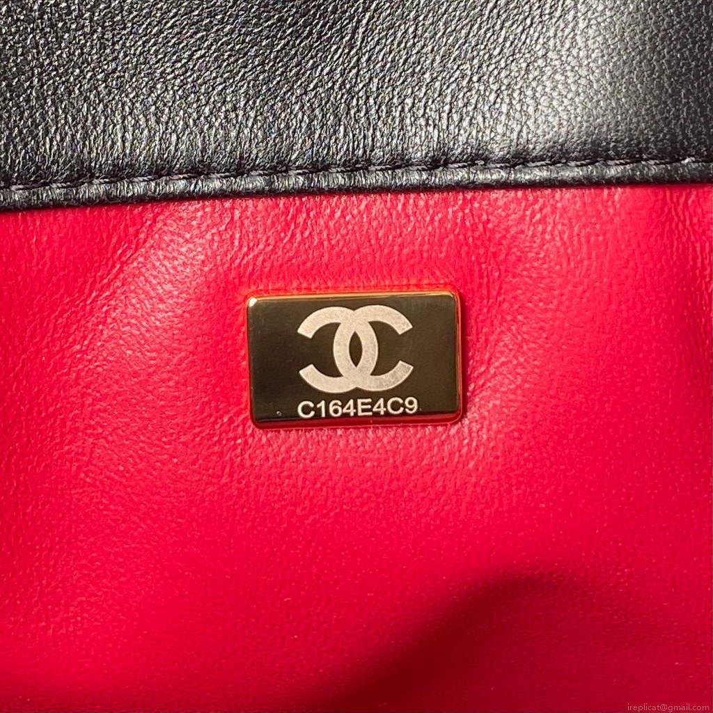 Chanel AS3117 Bucket Bag Lambskin Black