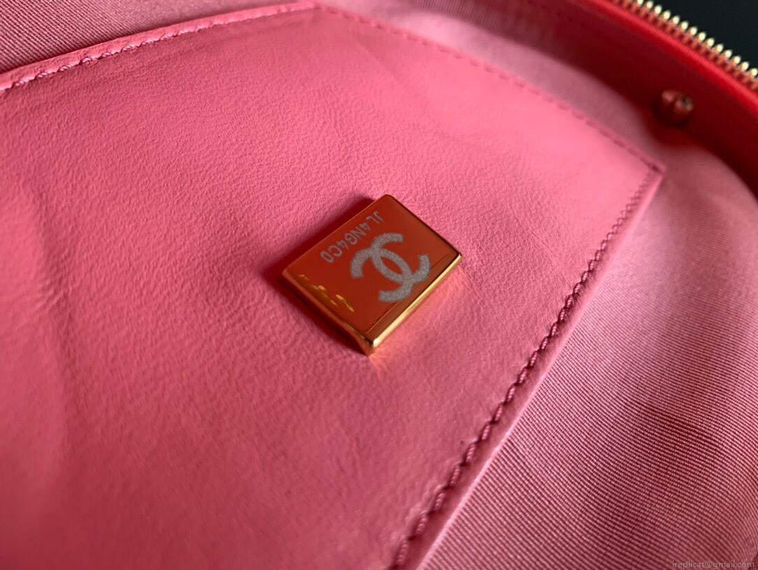 Chanel AS3191 Large Heart Bag Lambskin Rose Red