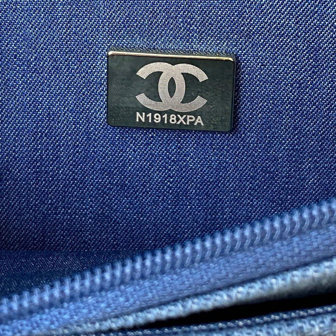Chanel AP1450 Wallet on Chain Lambskin A33814 Blue