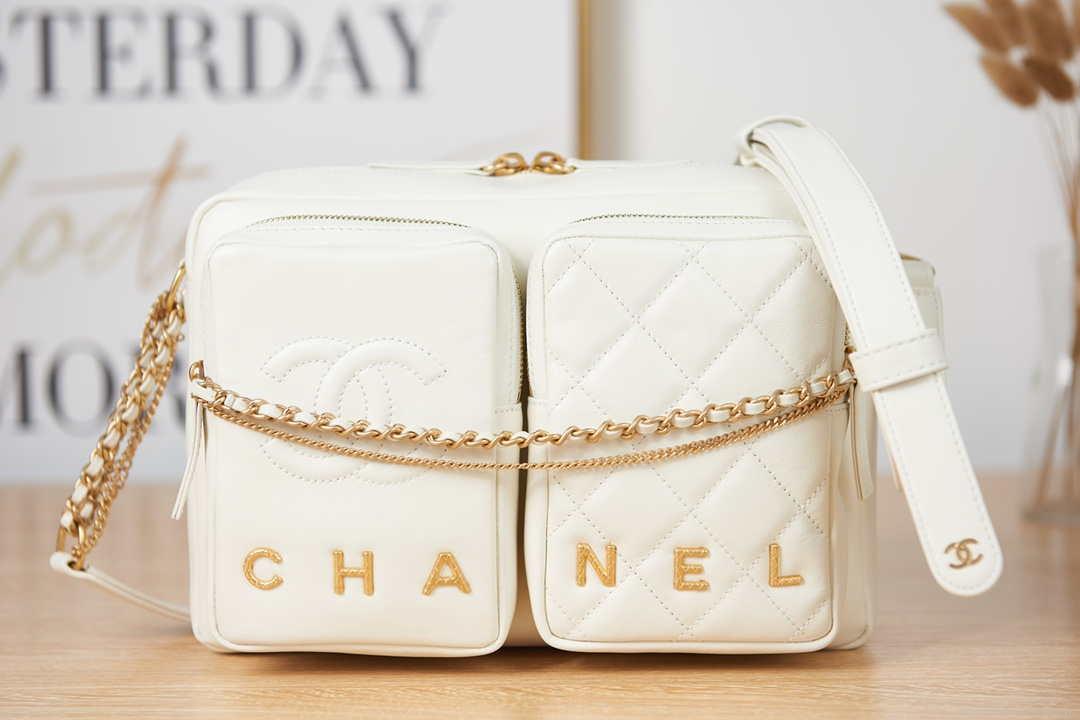 Chanel AS2924 Camera Case Bag White
