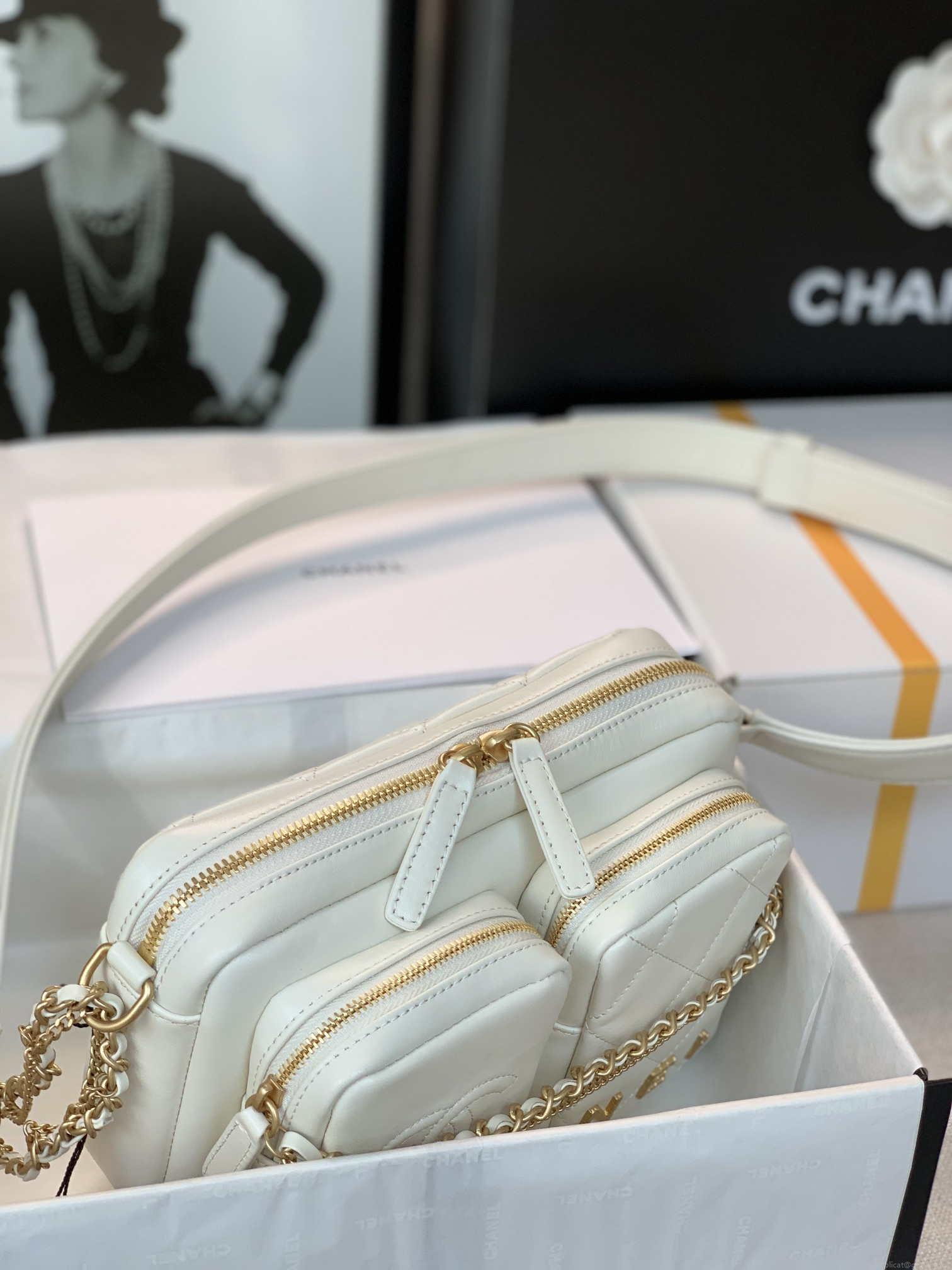 Chanel Camera Case AS2923 Bag White