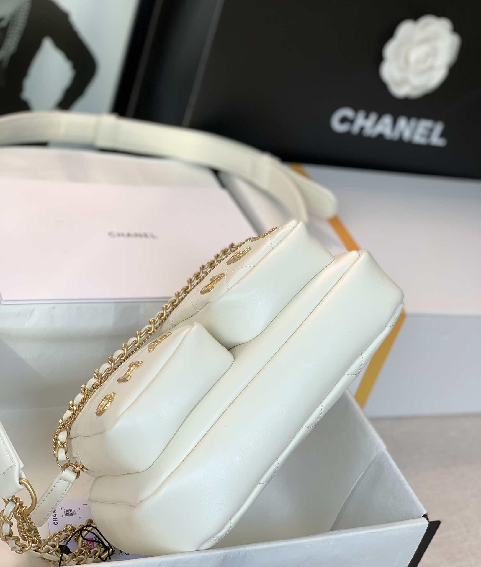 Chanel Camera Case AS2923 Bag White