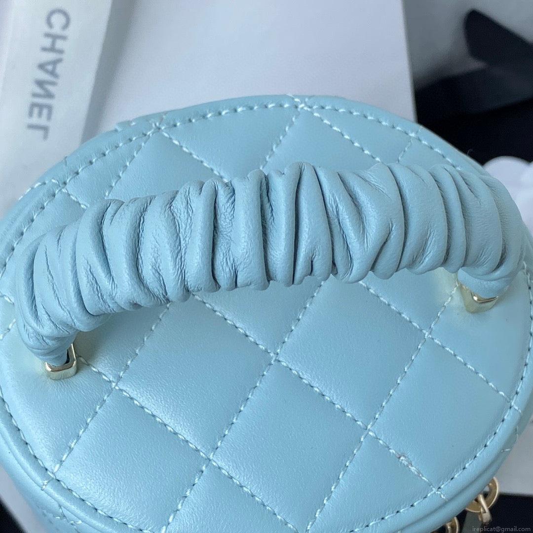 Chanel Vanity Case Lambskin AP2730 Blue