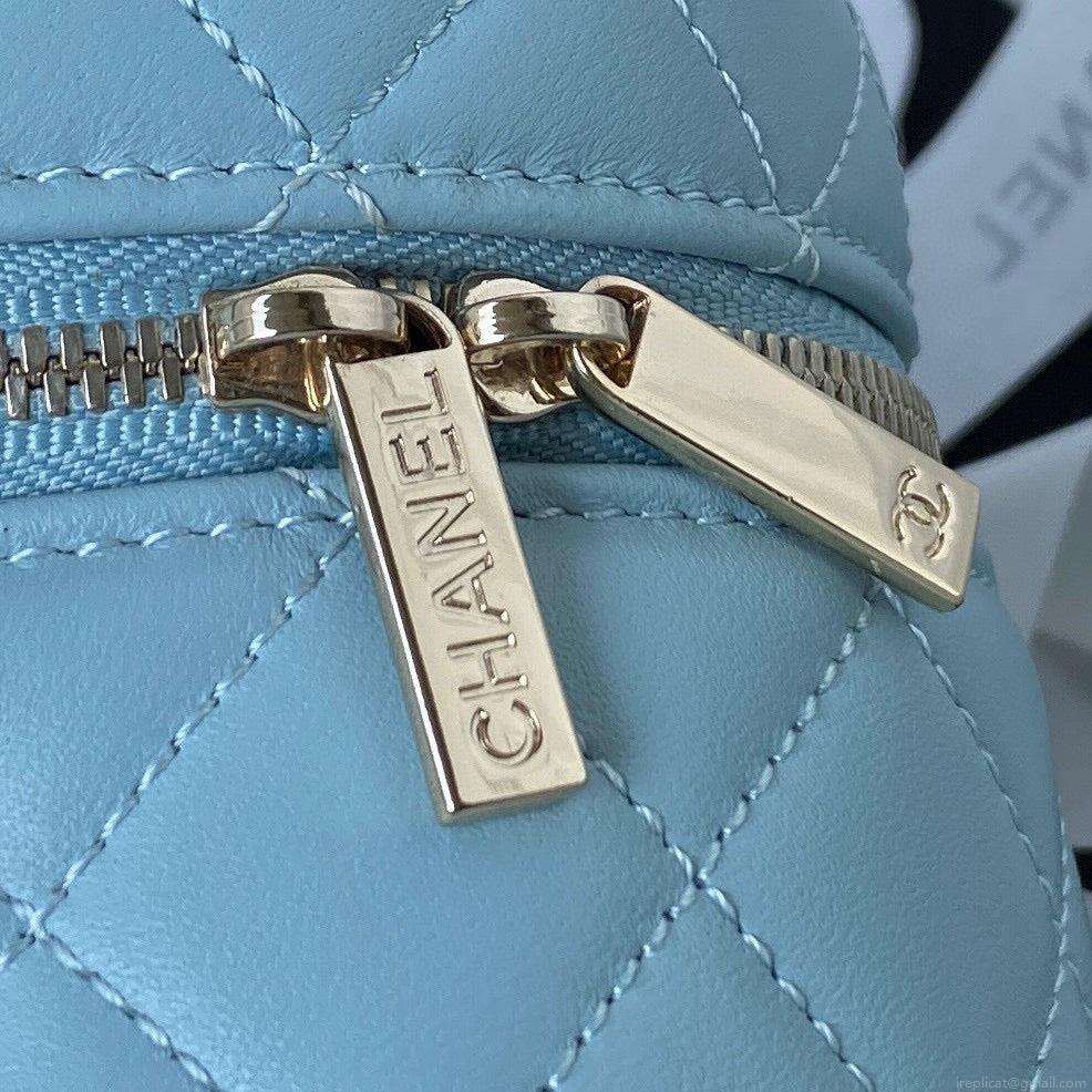 Chanel Vanity Case Lambskin AP2730 Blue