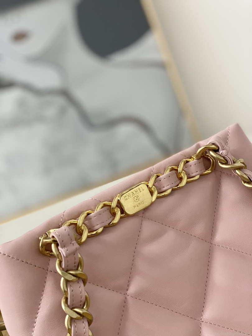 Chanel AS3502 Small TOTE Lambskin Pink