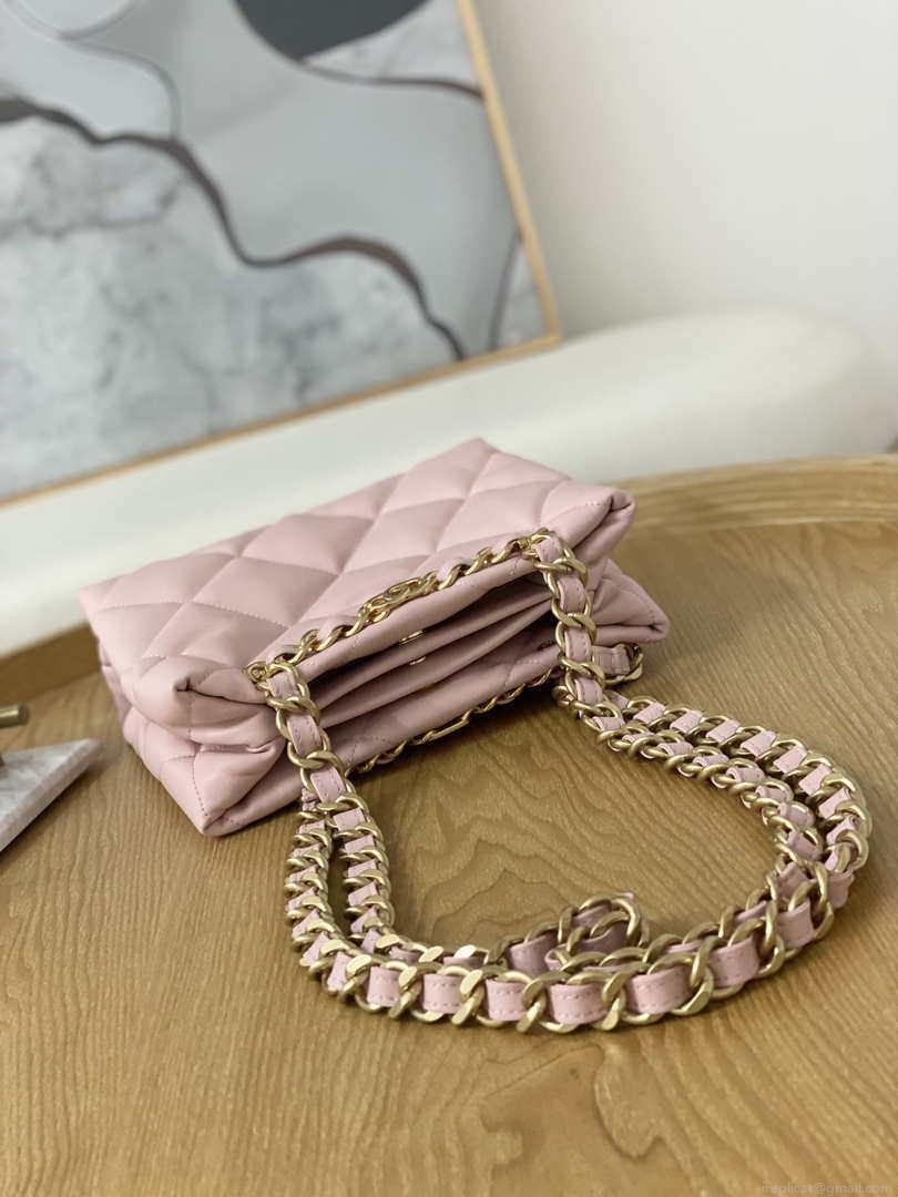 Chanel AS3502 Small TOTE Lambskin Pink