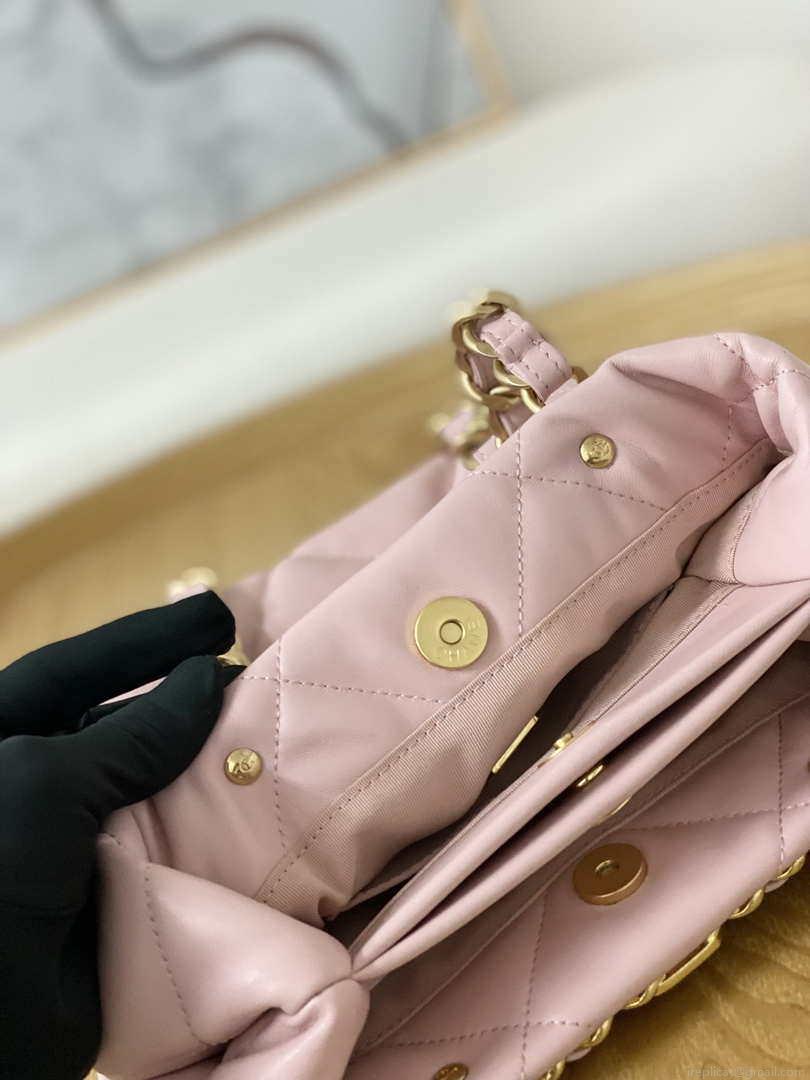 Chanel AS3502 Small TOTE Lambskin Pink