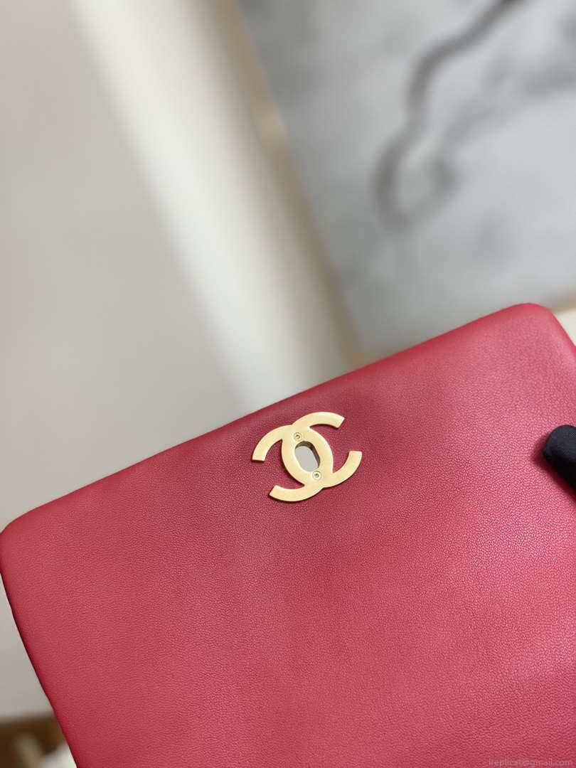Chanel AS3378 MINI Flap Bag Lambskin Red