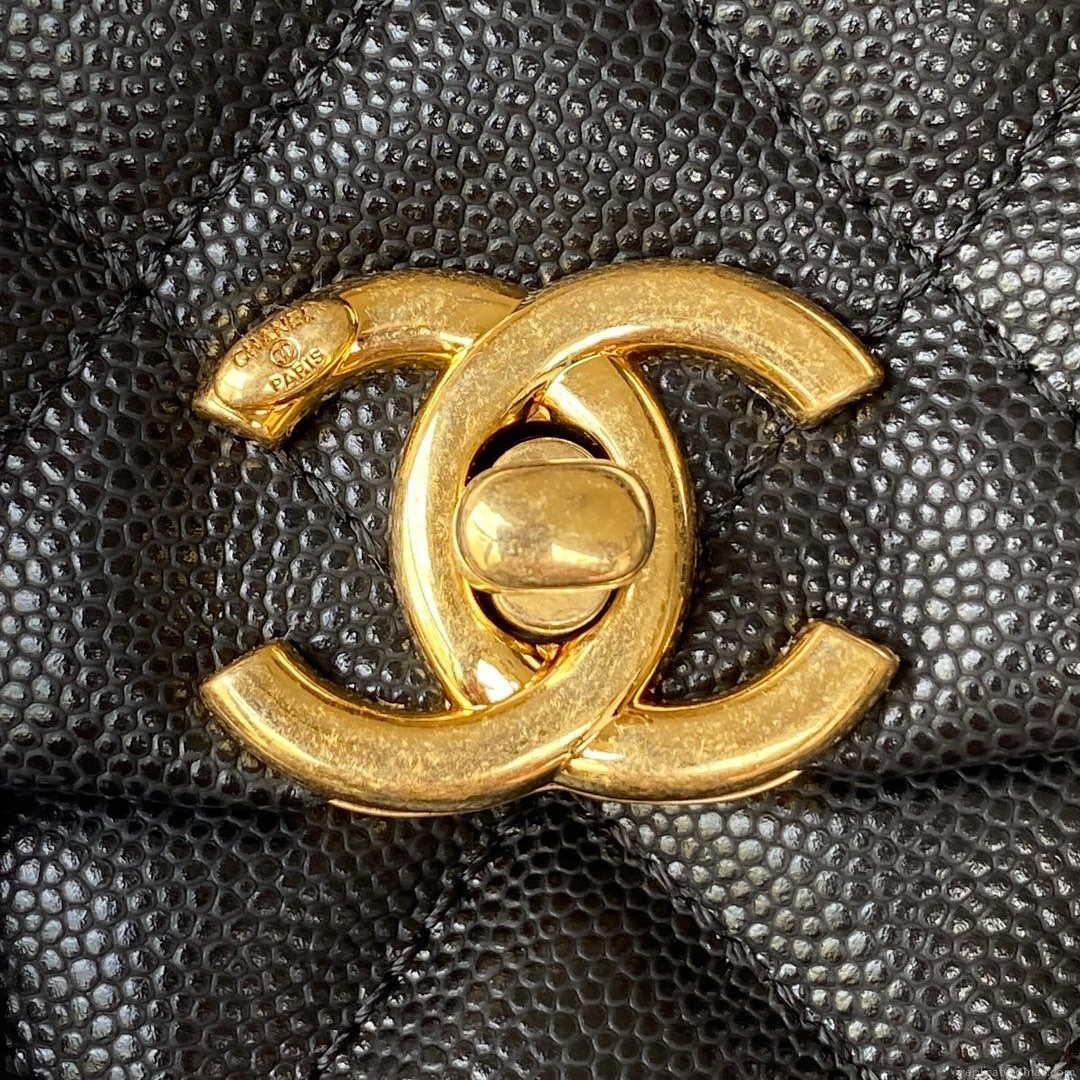 Chanel AS3580 Small Flap Bag Lambskin Lambskin & Gold-Tone Metal Black