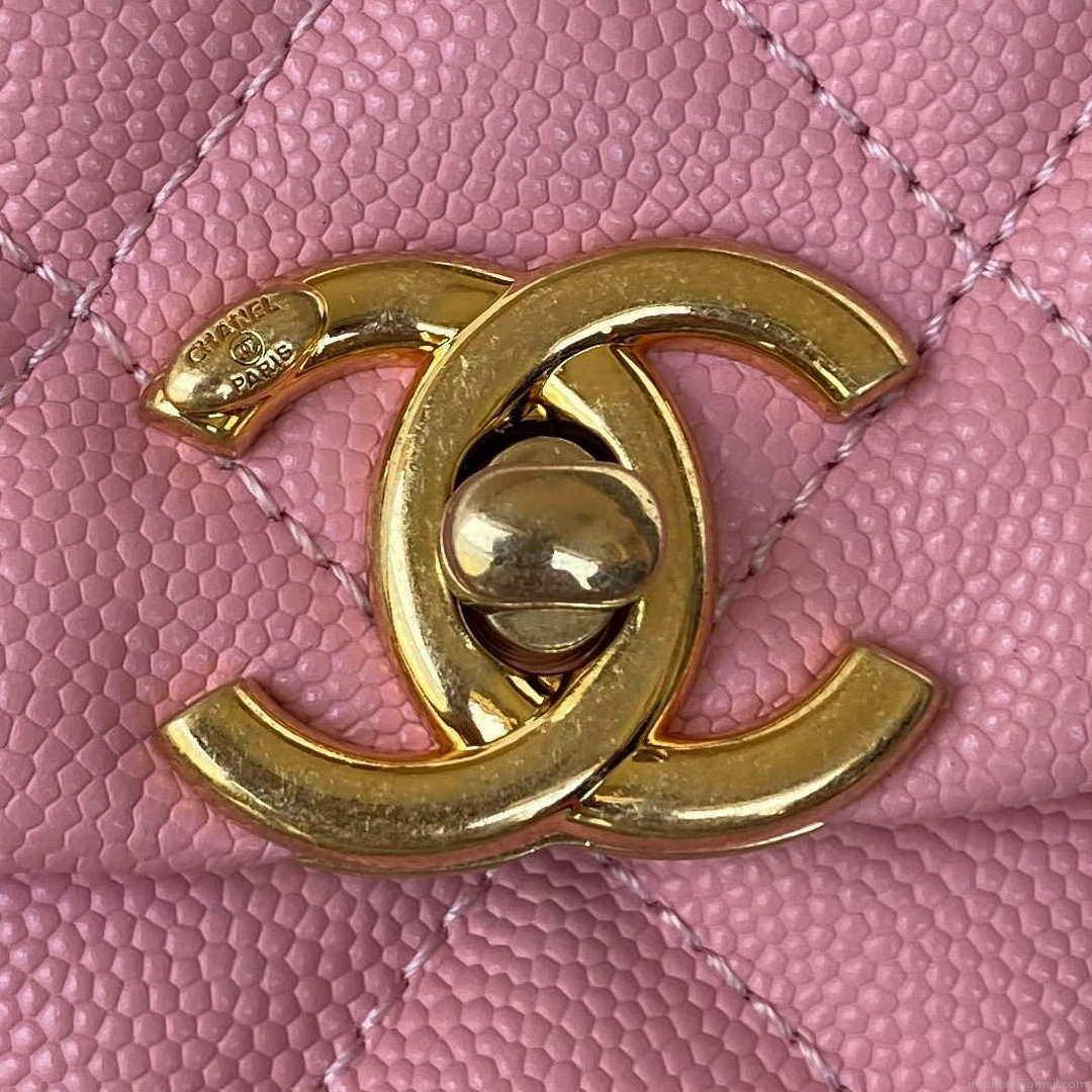 Chanel AS3580 Small Flap Bag Lambskin Lambskin & Gold-Tone Metal Pink