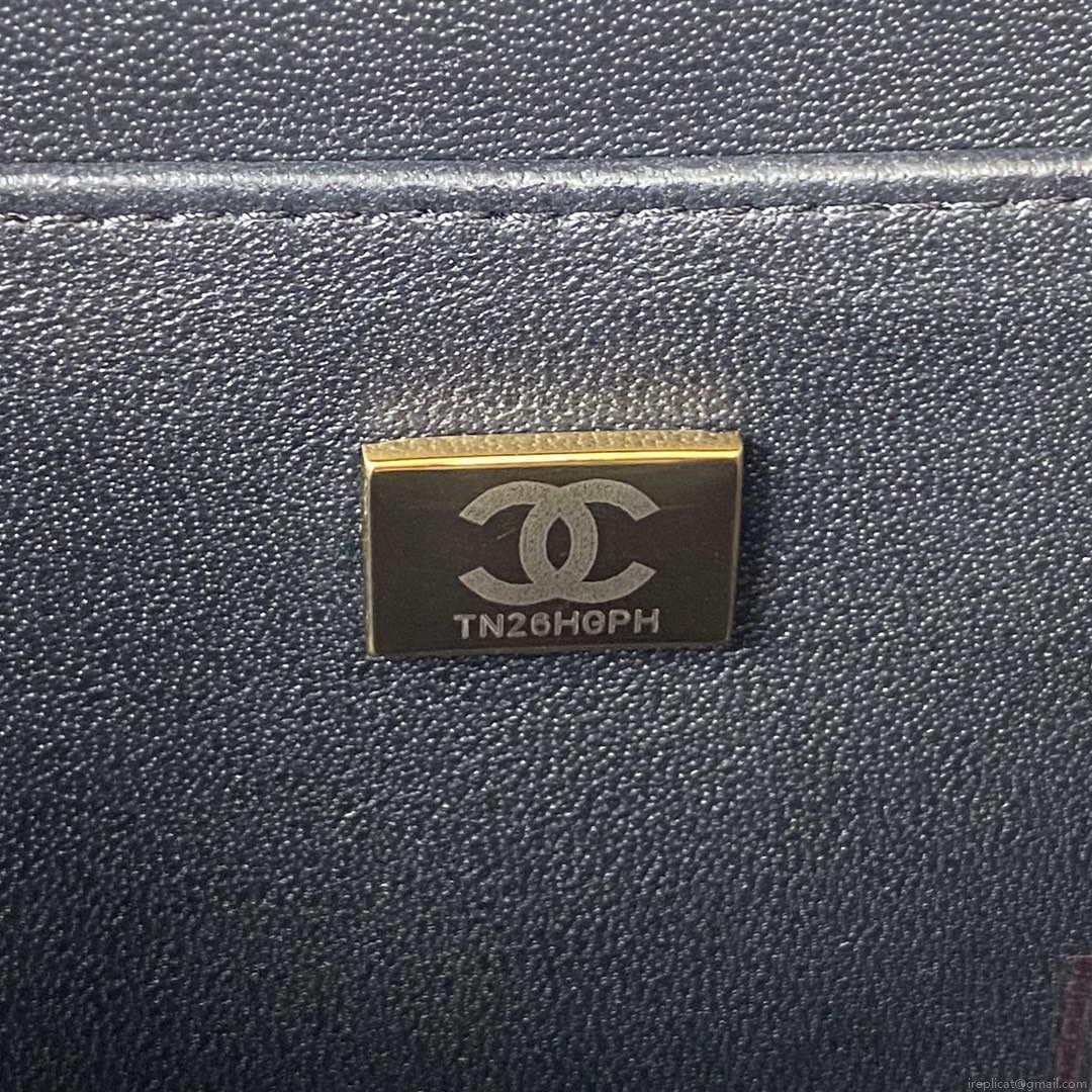 Chanel AS3344 Small Vanity Case Calfskin & Gold-Tone Metal Black