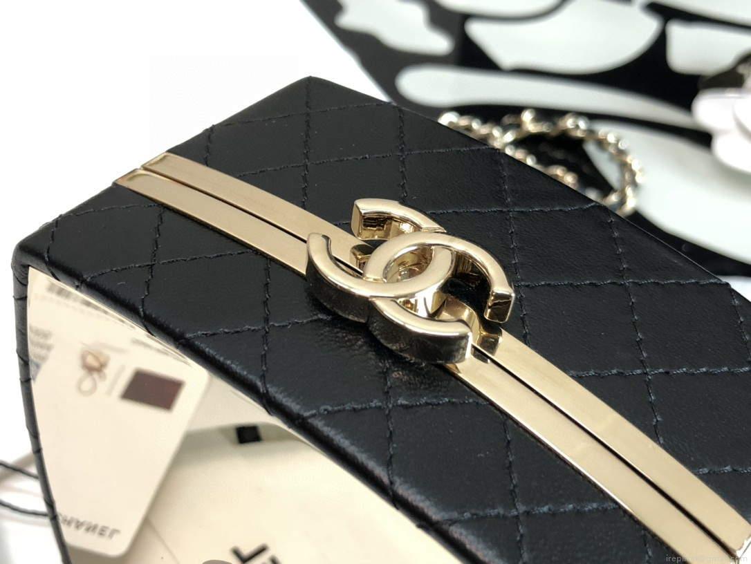 Chanel AP2398 Small Vanity Case Lambskin gold-tone metal Black and Gold